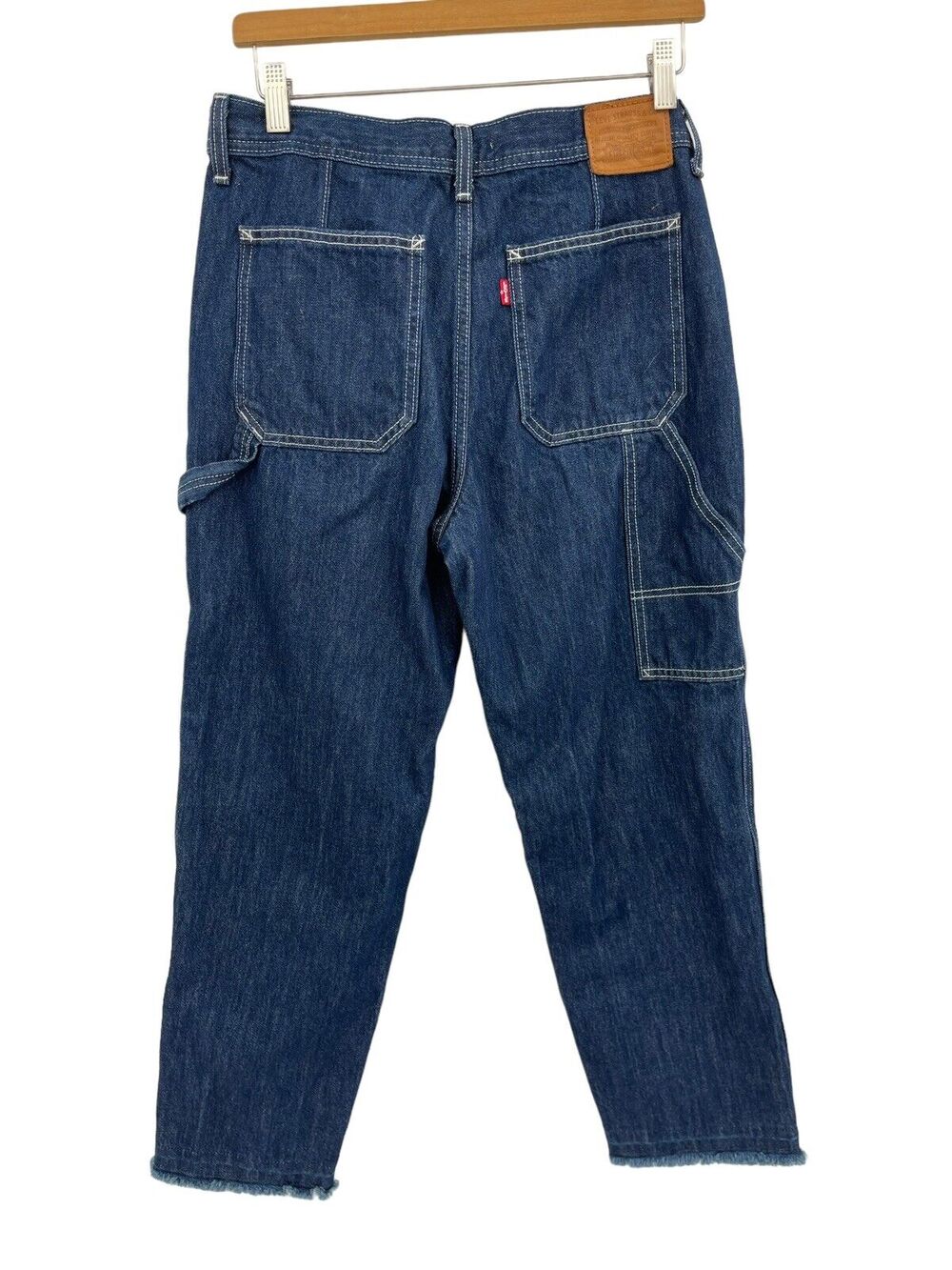 Levi’s Premium Painter Boy Jeans Raw Hem Big E Women’s Size 29